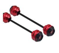 K For X-ADV 750 2017 2018 2019 2020 2021 2022 2023 2024 Motorbike Modified Accessories Front Rear Wheel Fork Axle Slider Cap Crash Protector Pad Kit(Red,1 Pair)
