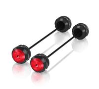 K For Z650 2017-2024 For Z650RS 2023 2024 For Z800 2012 2013 2014 2015 2016 Motorcycle Front Rear Axle Fork Crash Sliders Protector Falling Pad(Red)