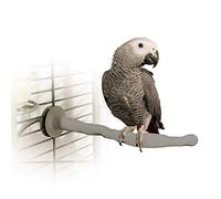 K&H Bird Heater, Thermo-Perch for Cage, Medium 1.25x13in 12V, Gray | Bird Cage Heater Accessory, Exotic Avian Warming Post for Med/Large Feathered Friends Like Parrot, African Grey, Cockatoo
