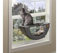 K&H Cat Window Perch, EZ Mount Double Cat Window Hammock, Holds 50 lbs