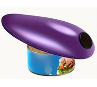 K.H Electric Can Opener, Tin Opener UK is Safe and Easy, One Touch Switch Can Opener Battery Operated, Smooth Edged Electric Tin Opener (Purple)