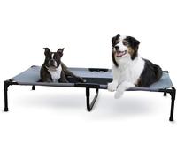 K&H PET PRODUCTS Cooling Elevated Dog Bed Outdoor Raised Cot with Washable Brea