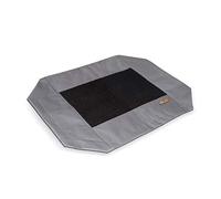 K&H PET PRODUCTS Elevated Cooling Outdoor Dog Bed Portable Raised Dog Cot Replacement Cover Only Gray/Black Mesh Medium 32 X 25 Inches (Cot NOT Included)