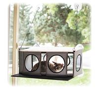 K&H Pet Products EZ Mount Penthouse Townhouse 2 Shelf Window Mount Cat Tree Kitty Tower Cat Furniture