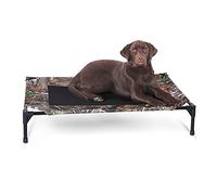K&H PET PRODUCTS Original Pet Cot Cooling Elevated Dog Bed Realtree Edge Camo/Black Mesh Large 30 X 42 X 7 Inches