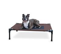K&H Pet Products Original Pet Cot Elevated Dog Bed Chocolate/Black Mesh Medium 25 X 32 X 7 Inches