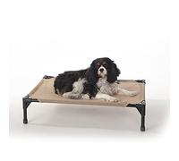 K&H Pet Products Original Pet Cot Elevated Pet Bed All Season Tan Mesh Medium 25 X 32 X 7 Inches