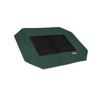 K&H Pet Products Original Pet Cot Replacement Cover (Cot Sold Separately) Green/Black Medium 32 X 25 Inches
