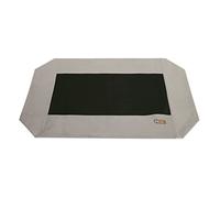K&H Pet Products Original Pet Cot Replacement Cover (Cot Sold Separately) Taupe/Black Medium 32 X 25 Inches
