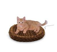 K&H PET PRODUCTS Thermo-Kitty Fashion Splash Mocha Small 18 Inches Round