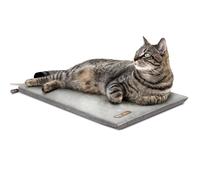 K&H PET PRODUCTS Thermo-Kitty Mat Heated Pet Bed Gray 12.5 X 25 Inches