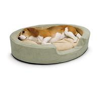 K&H Pet Products Thermo-Snuggly Sleeper Heated Pet Bed Medium Sage 26" x 20" 6W