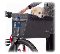 K&H Pet Products Universal Bike Pet Carrier for Travel, Cat and Dog Bicycle Baskets, Classy Gray Large 12 X 16 X 10 Inches