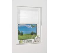 K-home 139115 8 Adhesive Pleated Como, Fabric, white, 40x130