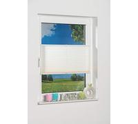 K-home Klemmfix Pleated 85 x 210 cm (W x L), Cream Sunscreen