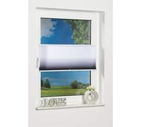 K-home Klemmfix Pleated Blind Colour Gradient Anthracite 50 cm x 210 cm (W x L)