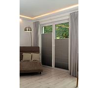 K-home Klemmfix Pleated Blind Metallic Silver 45 x 130 cm (W x L)
