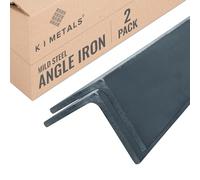 K I Metals Mild Steel Angle Iron - 1000mm Length x 40mm Width x 40mm Height x 4mm Thickness, Durable & Weldable Equal Angle Steel Bar for Construction Structural Support & DIY Projects | 2PK