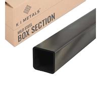 K I Metals Mild Steel Box Section - 500mm Length x 70mm Width x 70mm Height x 4mm Thickness Square Hollow Section | Durable Mild Steel Tube for Construction, Residential & DIY Project