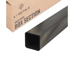 K I Metals Mild Steel BoxSection -3000MM Length (3M) x 50MM Width x 30MM Height x 3MM Wall Thickness, Durable Rectangular Mild Steel Tubes for Constructions, Residential & DIY Projects