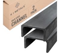 K I Metals Mild Steel Channel - 125mm Width x 65mm Height x 9.5mm Thickness x 1M Length | Durable Structural Steel Channel for Construction, Residential, & Commercial Use | Heavy-Duty Design