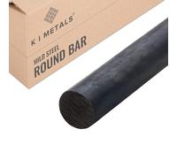 K I METALS Mild Steel Round Bar - 22mm Diameter x 500 Length | Versatile, Weldable, Durable Steel Rods for Metalwork, Construction, Fabrication, Engineering, and DIY Projects