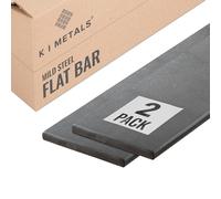 K I Metals Premium Mild Steel Flat Bar - 1000 mm Length x 50 mm Width x 6 mm Wall Thickness Versatile Weldable & Durable Steel Strips for Construction, Heavy-Duty Industrial and DIY Projects | 2PK