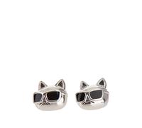 K/Ikonik 2.0 Choupette Studs - female - Karl Lagerfeld - Earrings - Gray - ONE SIZE - Accessories ONE SIZE