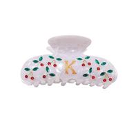K Initial Hair Claw Clip Acrylic Clips For Teens Girls Fashion Accessories For Birthday Christmas And Party Lovely Clamps For Teen Girls