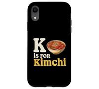 K Is For Kimchi Funny Food Alphabet Pun Case for iPhone XR
