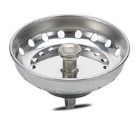 K&J Kitchen Sink Strainer Stopper - 2-in-1 Stainless Steel Spring Clip Kitchen Sink Drain Strainer and Stopper (Spring Clip - Universal)