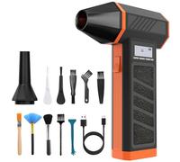 K&J P30 Electric Air Duster-130000RPM Super Power Cordless Air Duster, 4-Gear Adjustable Mini Blower with Fast Charging, Dust Blower for Computer, Keyboard, House, Outdoor and Car