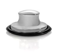 K&J Universal Kitchen Sink Stopper -Garbage Disposal Plug - Kitchen Sink Plug for Insinkerator, Kitchenaid, Kohler and More! … (Brushed Nickel)