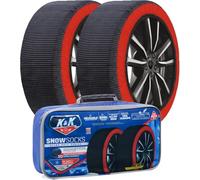 K&K Automotive Snow Socks for Tyres - Pro Series for Ultimate Grip Snow Chain Alternative Traction Device for Truck SUV Van Car Textile Winter Emergency Kit Auto Accessory 2023 Model (XXLarge)