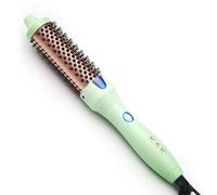 K&K Curling Iron with Tourmaline Ceramic Barrel, 32 mm Heated Round Brush, Professional 1.25 Inch Hair Curler up to 180°C Dual Voltage for Traveling, Hair Waving Style Tool, Ionic Thermal Brush