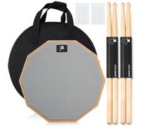 K KASONIC 12" Silent Drum Practice Pad Set with 4 Drumsticks