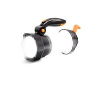 K KASONIC 2 in 1 LED Camping Lantern, Rechargeable Flashlight Spotlight with Hand-Crank for Emergency Charging, Portable Camping Light with 3 Light Modes for Outdoor Hiking