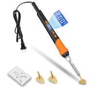 K KERNOWO Mini Iron for Crafts, 120W Small Tiny Iron for Crafts, Digital Display Adjustable Temperature Mini Patch Clothes Shoes Sewing and Hats, Portable and Lightweight (Orange)