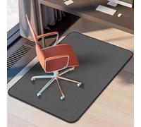 K KERNOWO Office Chair Mat for Carpet and Hardwood Floors, 47x35'' Corduroy Carpet Protector Chair Mat for Home & Office, Easy Glide Heavy-Duty Folding Mat (Grey)