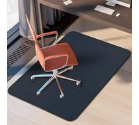 K KERNOWO Office Chair Mat for Carpet and Hardwood Floors, 47x35'' Corduroy Carpet Protector Chair Mat for Home & Office, Easy Glide Heavy-Duty Folding Mat (Navy Blue)