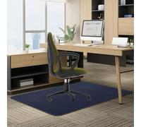 K KERNOWO Office Chair Mat for Carpeted & Hardwood Floor, 120x90cm Carpet Protector Chair Mat for Home Office Rolling Chair Easy Glide Heavy Duty Folding Mat (Navy Blue)