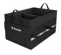 K KNODEL Car Boot Organiser, Boot Storage Box and Bag, Car Organiser for Small Vehicle and Suv (Small, Black)