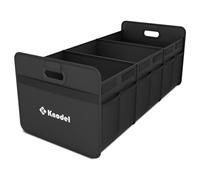 K KNODEL Car Boot Organiser, Foldable Car Boot Storage, Automotive Consoles & Organisers (Large, Black)