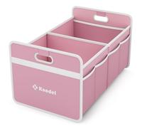 K KNODEL Car Boot Organiser, Foldable Car Boot Storage, Automotive Consoles & Organisers (Medium, Pink)