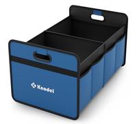 K KNODEL Car Boot Organiser, Foldable Car Boot Storage, Automotive Consoles & Organisers (Small, Blue)