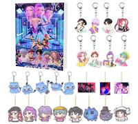 K-Kpop D-Demon H-Hunters Advent Calendar, Keychain Countdown Calendar with 24PCs Cute Keychain Toys, 24 days Advents Halloween Christmas Countdown Calendars Blindbox for Kids Adult Gifts Ornaments