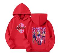 K-KPop D-Demon H-Hunters Hoodies for Kids Girls Boys, H-Huntrix Hip Hop K pop Hunter Costume Hoodies, K Pop D-Demon H-Hunters Merch Y2k Pullover Carton Print Sweatshirt