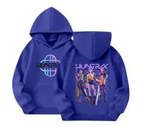 K-KPop D-Demon H-Hunters Hoodies for Kids Girls Boys, H-Huntrix Hip Hop K pop Hunter Costume Hoodies, K Pop D-Demon H-Hunters Merch Y2k Pullover Carton Print Sweatshirt