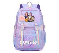 K-KPop D-Demon H-Hunters Kids School Backpack, Cool Teen Character Prints School Bag for Students Boys Girls Fans Travel Vacation, Daypacks with Zipper, Lightweight and Stylish, Rucksack for Schools