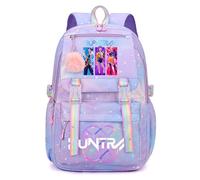 K-KPop D-Demon H-Hunters Kids School Backpack, Cool Teen Character Prints School Bag for Students Boys Girls Fans Travel Vacation, Daypacks with Zipper, Lightweight and Stylish, Rucksack for Schools